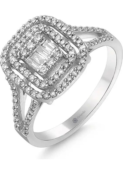 0,49 Karat Pırlanta Baget Yüzük fiyatları