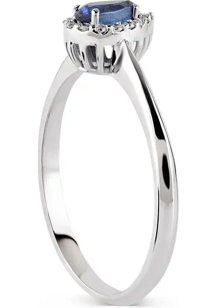 0,50 Karat Pırlanta Safir Yüzük fiyatları