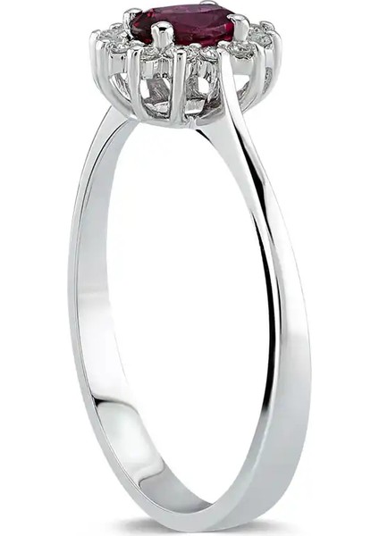 0,44 Karat Pırlanta Yakut Yüzük fiyatları