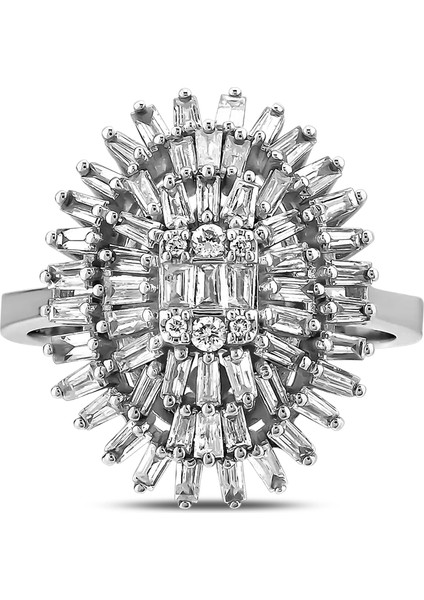 0,94 Karat Pırlanta Baget Yüzük