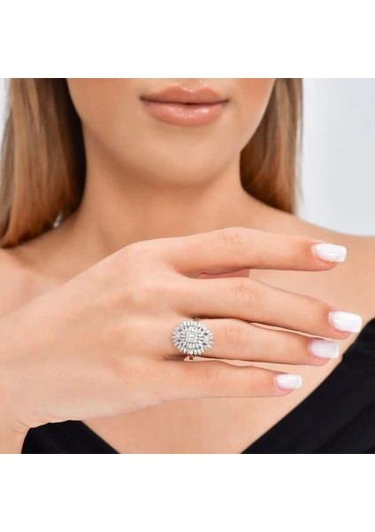 0,94 Karat Pırlanta Baget Yüzük modelleri