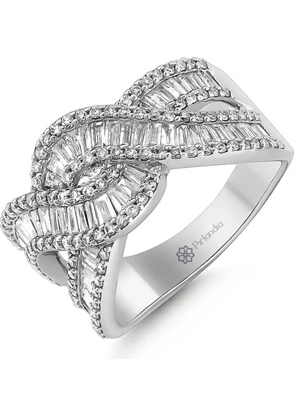 1,38 Karat Pırlanta Baget Yüzük fiyatları