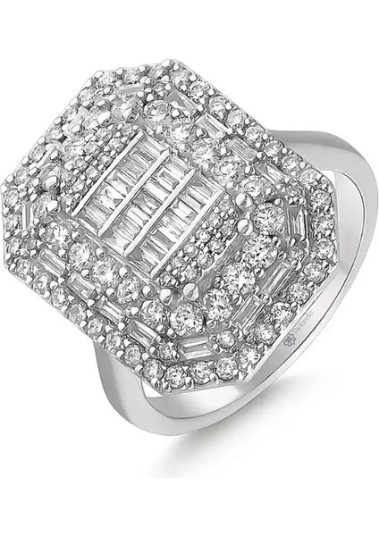 1,70 Karat Pırlanta Baget Yüzük modelleri