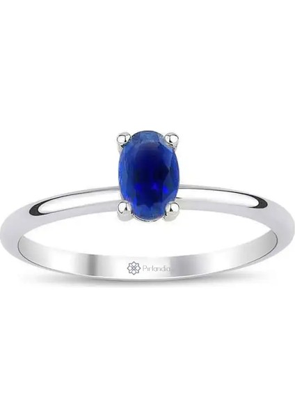 0,50 Karat Safir Tektaş Yüzük