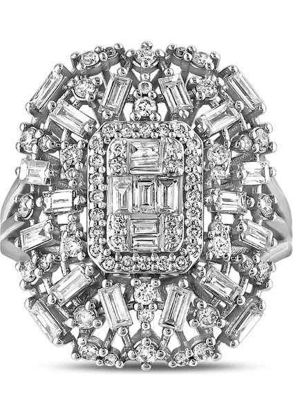 1,16 Karat Pırlanta Baget Yüzük