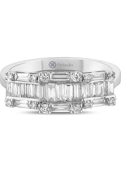 0,64 Karat Pırlanta Baget Yüzük