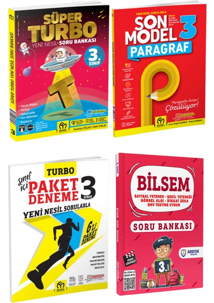 3. Sınıf Tüm Dersler Soru Bankası + Paragraf + Deneme Sınav Paketi
