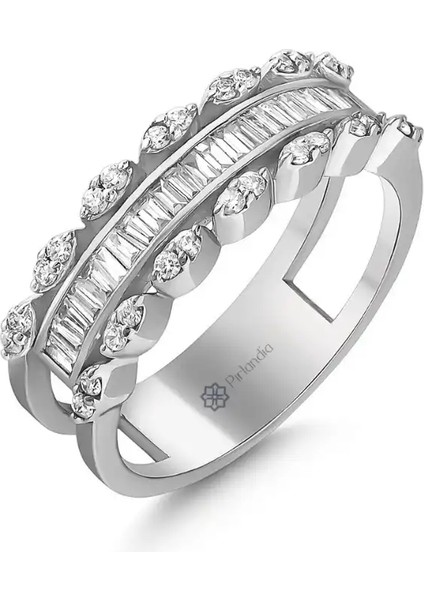 0,51 Karat Pırlanta Baget Yüzük fiyatları