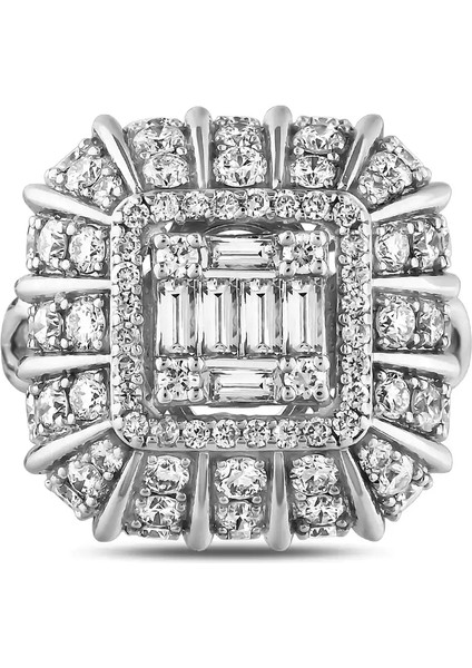 2,00 Karat Pırlanta Baget Yüzük