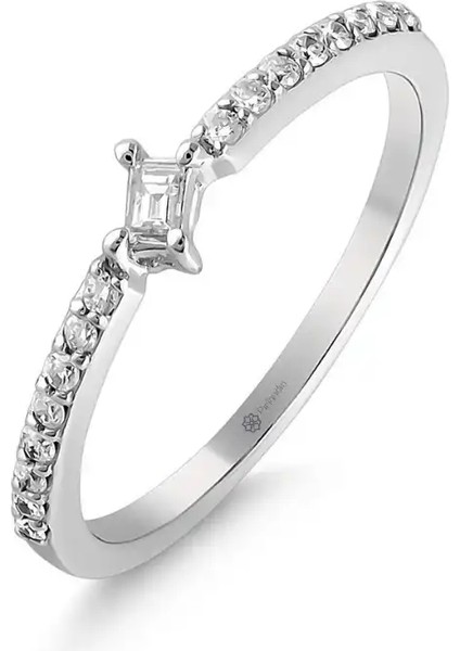 0,16 Karat Pırlanta Baget Yüzük fiyatları