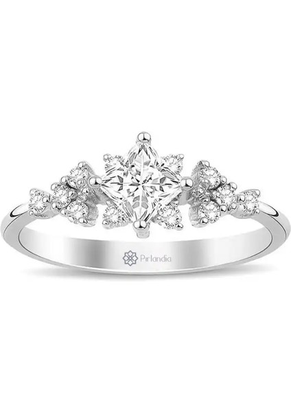 1,20 Karat Pırlanta Topaz Yüzük