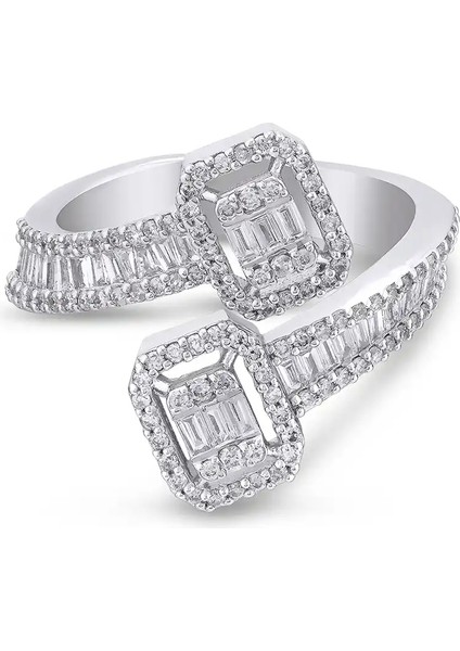 0,79 Karat Pırlanta Baget Yüzük