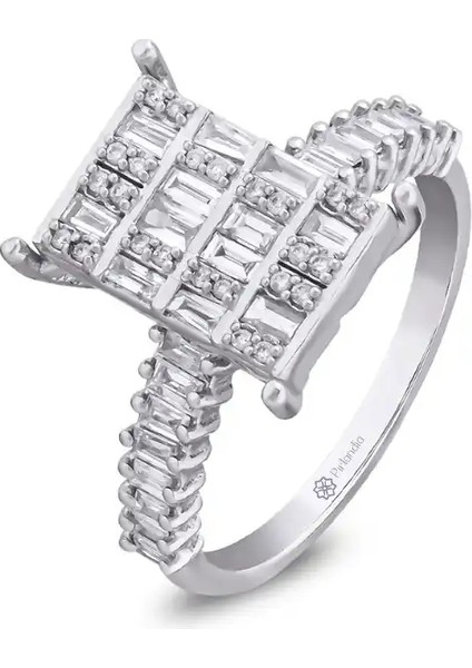 0,58 Karat Pırlanta Baget Yüzük fiyatları