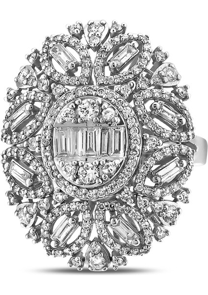 1,55 Karat Pırlanta Baget Yüzük