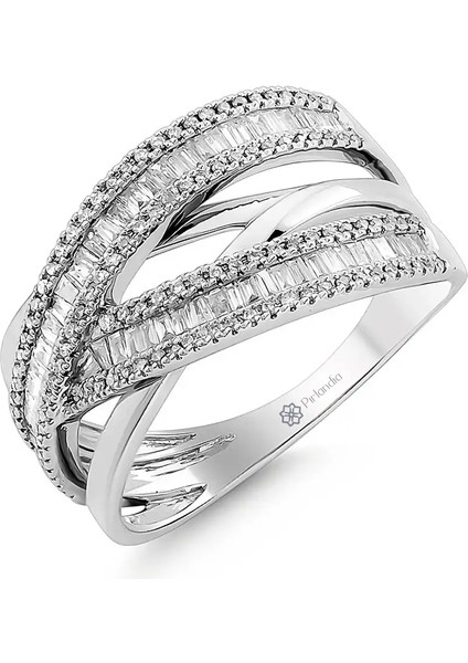 0,56 Karat Pırlanta Baget Yüzük fiyatları