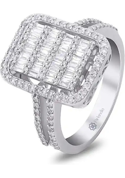 0,86 Karat Pırlanta Baget Yüzük fiyatları