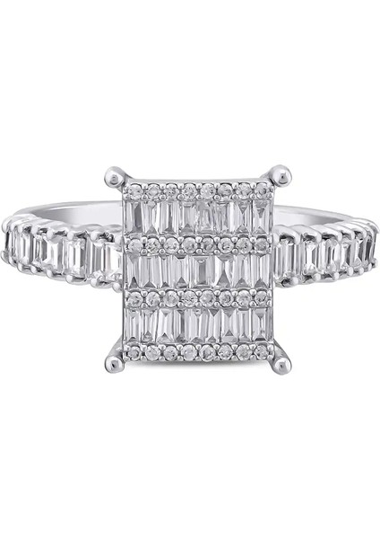 0,67 Karat Pırlanta Baget Yüzük