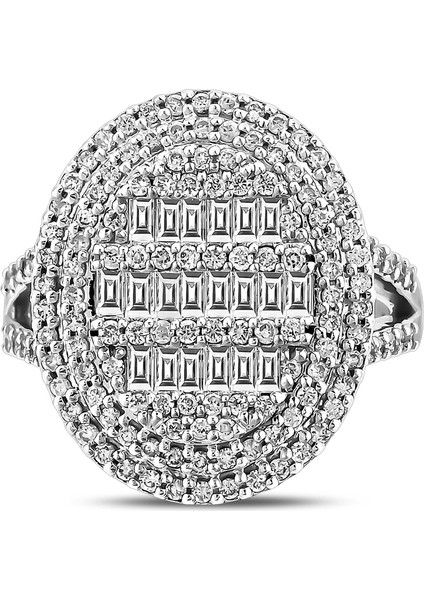 1,10 Karat Pırlanta Baget Yüzük