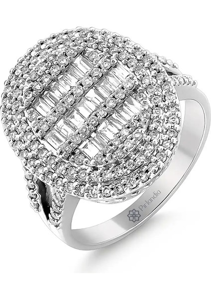 1,10 Karat Pırlanta Baget Yüzük fiyatları