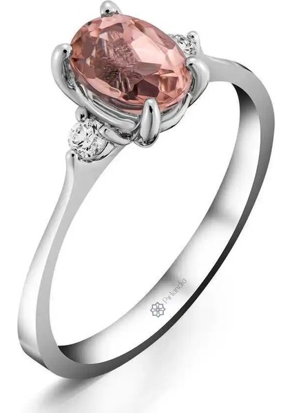 1,50 Karat Pırlanta Morganit Yüzük fiyatları