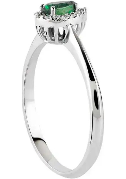 0,38 Karat Pırlanta Zümrüt Yüzük fiyatları