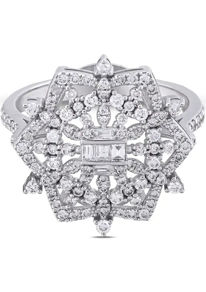 0,68 Karat Pırlanta Baget Yüzük