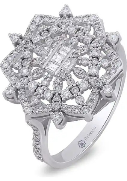 0,68 Karat Pırlanta Baget Yüzük fiyatları