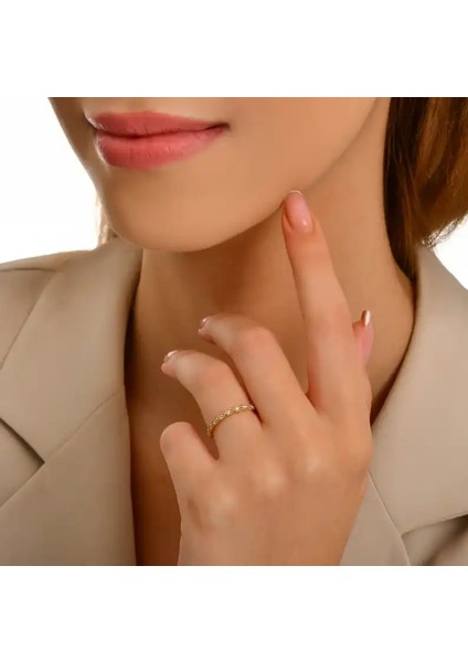 0,06 Karat Pırlanta Minimal Yüzük fırsatları