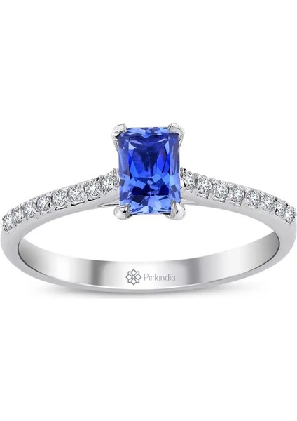 1,16 Karat Pırlanta Safir Yüzük