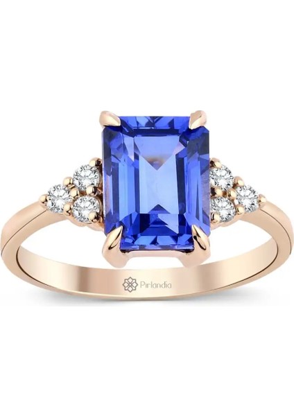 3,18 Karat Pırlanta Safir Yüzük