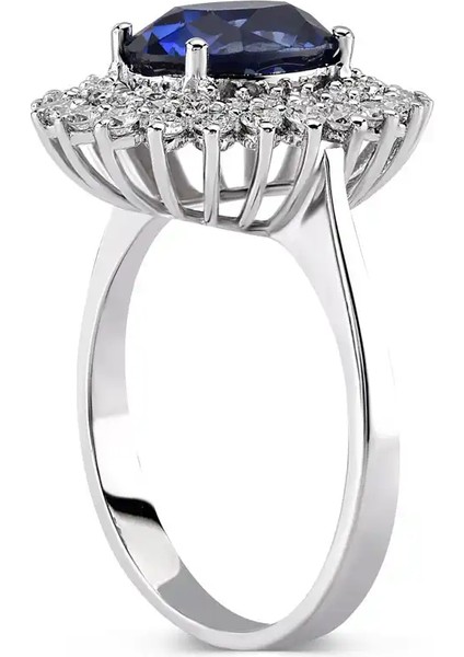 3,01 Karat Pırlanta Safir Yüzük fiyatları