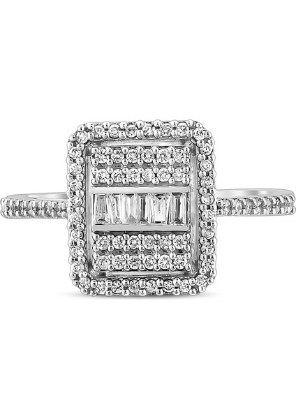 0,37 Karat Pırlanta Baget Yüzük