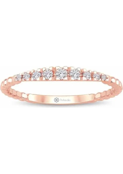 0,14 Karat Pırlanta Yarımtur Yüzük