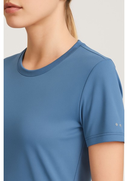 Kadın Sporcu Tişört Nefes Alabilir Hızlı Kuruyan Rahat Kesim Antrenman Üstü, Kadın T-Shirt fırsatları