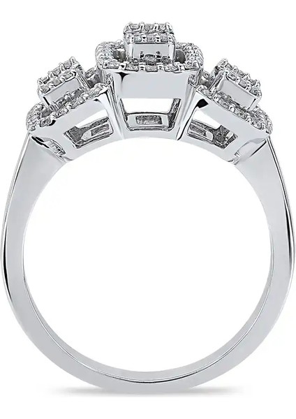 0,50 Karat Pırlanta Baget Yüzük fiyatları