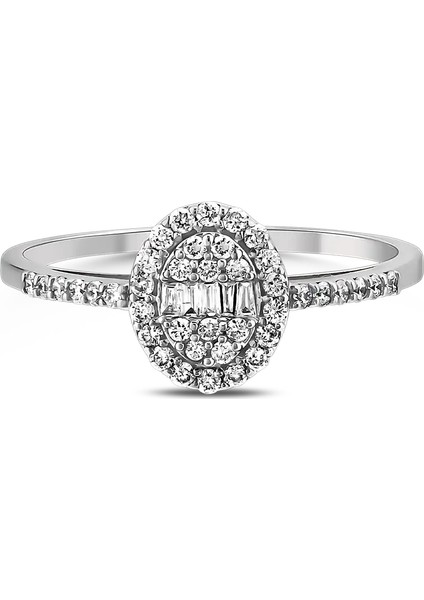 0,30 Karat Pırlanta Baget Yüzük