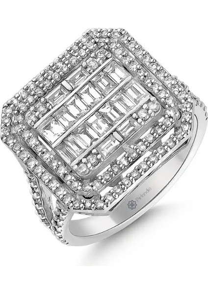 1,42 Karat Pırlanta Baget Yüzük fiyatları