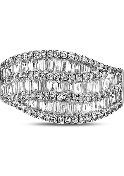 1,17 Karat Pırlanta Baget Yüzük