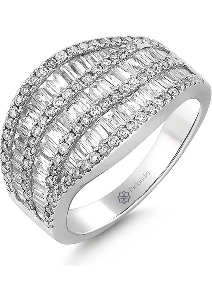 1,17 Karat Pırlanta Baget Yüzük fiyatları