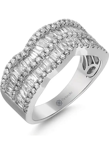 0,91 Karat Pırlanta Baget Yüzük fiyatları