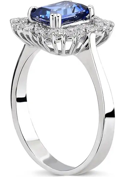 1,60 Karat Pırlanta Safir Yüzük fiyatları