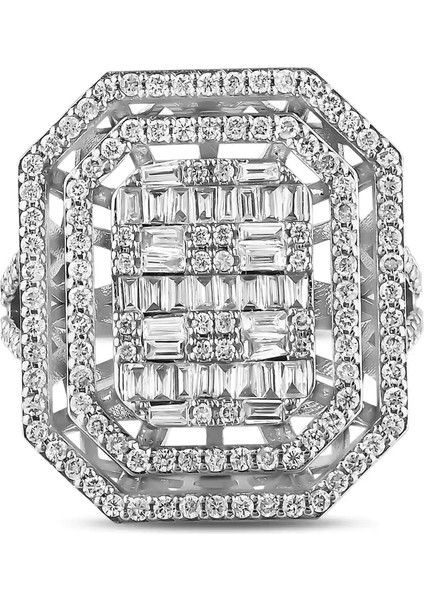 1,28 Karat Pırlanta Baget Yüzük