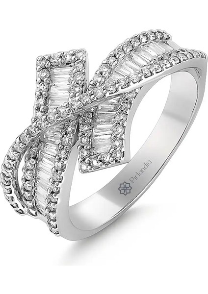 0,96 Karat Pırlanta Baget Yüzük fiyatları