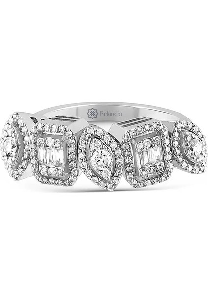 0,56 Karat Pırlanta Baget Yüzük