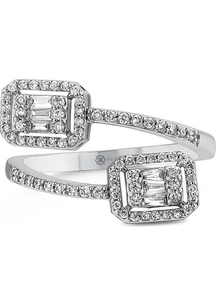 0,41 Karat Pırlanta Baget Yüzük