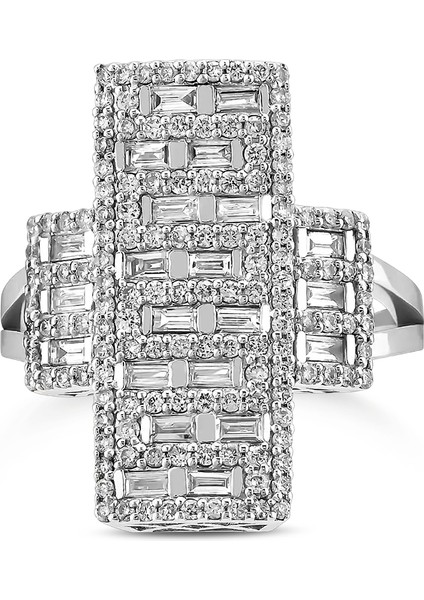 0,97 Karat Pırlanta Baget Yüzük