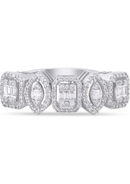 0,64 Karat Pırlanta Baget Yüzük