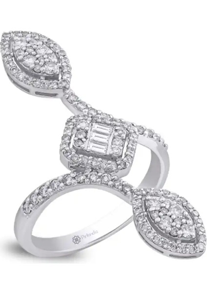 0,74 Karat Pırlanta Baget Yüzük fiyatları