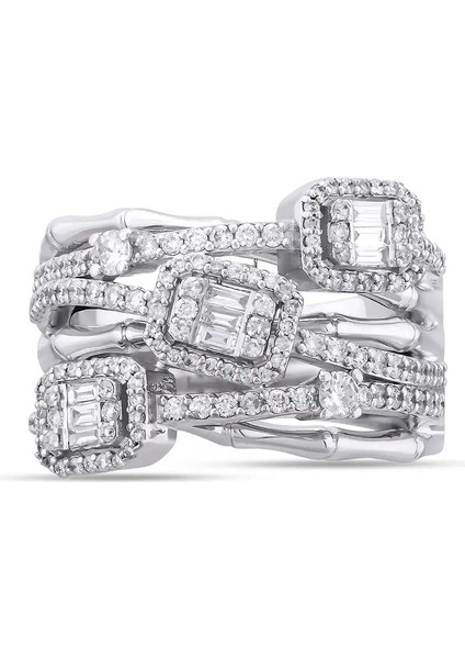 1,07 Karat Pırlanta Baget Yüzük