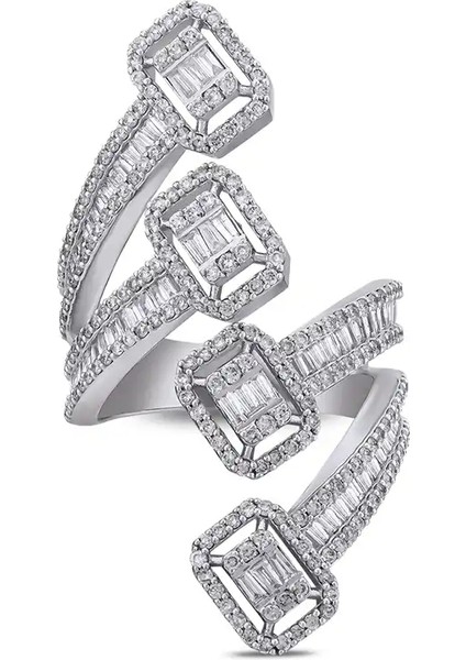 1,79 Karat Pırlanta Baget Yüzük